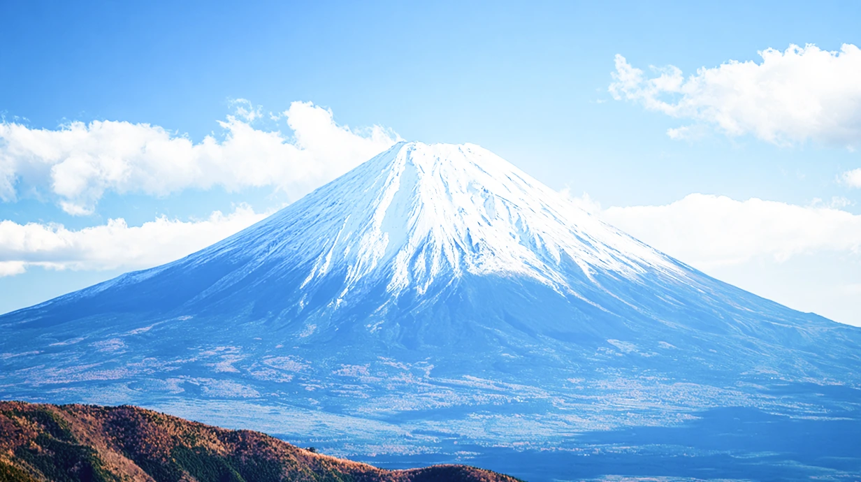 雪山の写真